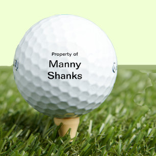 Pelotas De Golf Funny Golf Gift Chiste Nombre Manny Shanks
