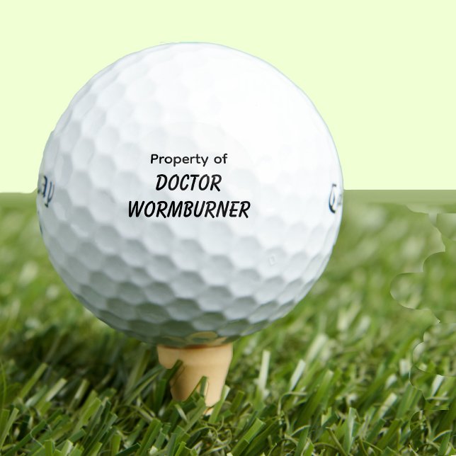 Pelotas De Golf Funny Golf Gift Chiste Wormburner (Subido por el creador)