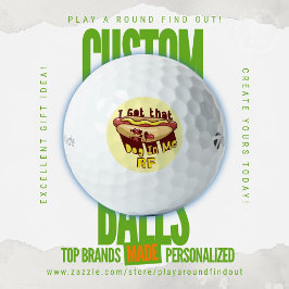 Pelotas De Golf Funny Got That Dog In Me Monogram Custom Titleist