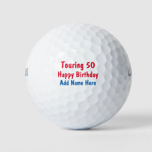Pelotas De Golf FUNNY Happy Birday Tour