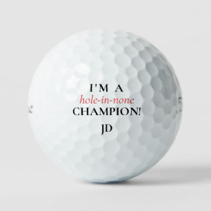 Pelotas De Golf Funny Hole-in-None Champion Titleist