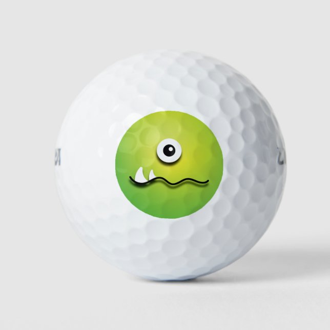 Pelotas De Golf Funny Monster Eye Emoji (Anverso)