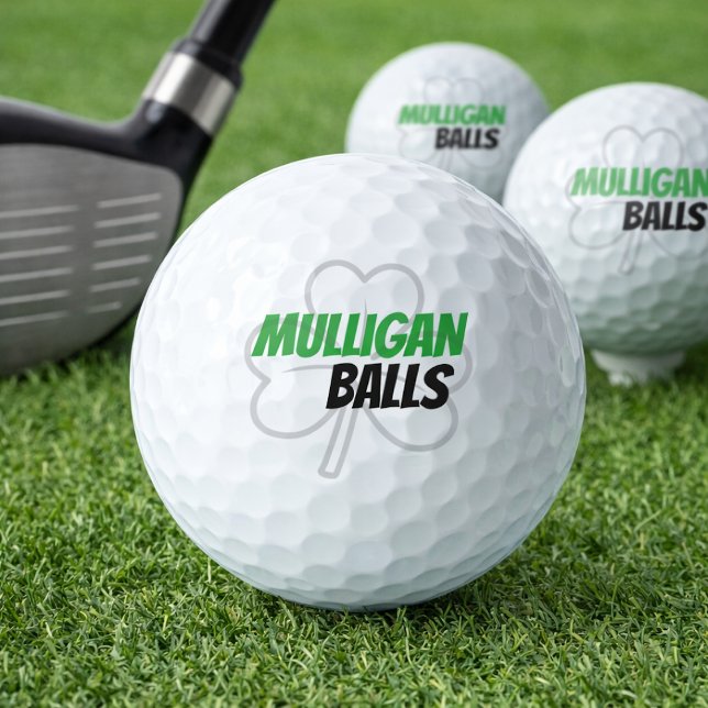 Pelotas De Golf Funny Mulligan Balls Green Irish Clover Golf Balls (Subido por el creador)