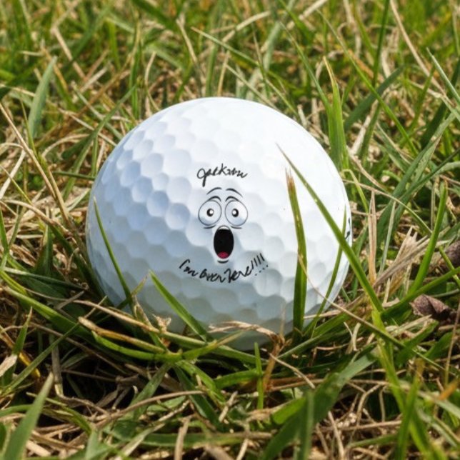 Pelotas De Golf Funny Named Lost "I'm over here" shouting graphic  (Subido por el creador)