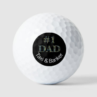 Pelotas De Golf Funny No. 1 Día del Padre Personalizado