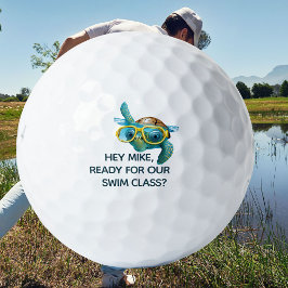 Pelotas De Golf Funny Novedad Water Hole Nombre