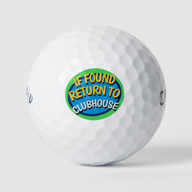 PELOTAS DE GOLF FUNNY PERDIDO (Anverso)