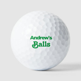 Pelotas De Golf Funny Personalizado Nombre impreso