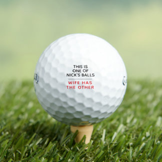 Pelotas De Golf Funny Personalized Golf Balls - Lost Ball Message