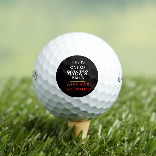 Pelotas De Golf Funny Personalized Lost Ball Message Golf Balls (Camiseta in situ)