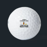 Pelotas De Golf Funny Science lover chemistry chiste<br><div class="desc">Chiste de química científica divertida</div>