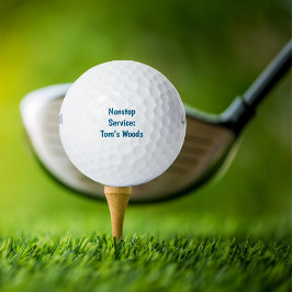 Pelotas De Golf Funny Simple Golfer "Servicio ininterrumpido: Bosq