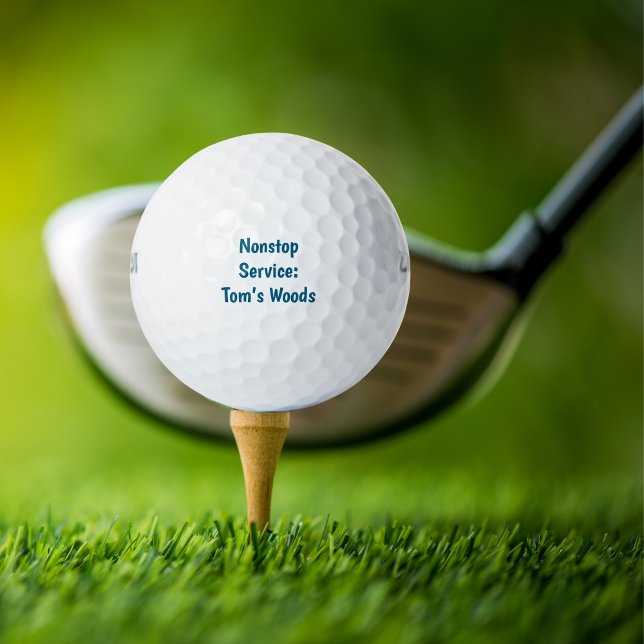 Pelotas De Golf Funny Simple Golfer "Servicio ininterrumpido: Bosq (Subido por el creador)
