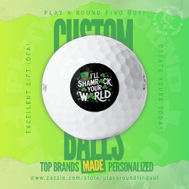 Pelotas De Golf Funny St. Patrick's Day Shamrock Clover Titleist