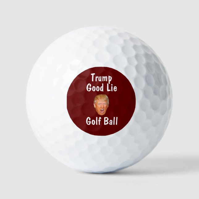 Pelotas De Golf Funny Trump Good Lie Novedad Golf Balls (Anverso)
