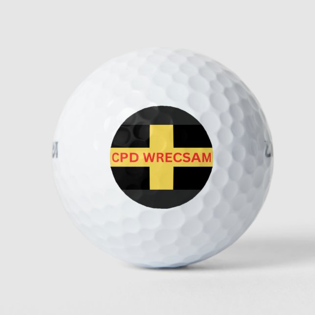 Pelotas De Golf Fútbol CPD Wrecsam (Anverso)