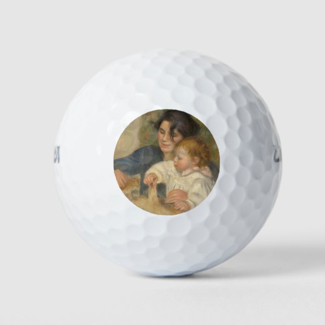 Pelotas De Golf Gabrielle y Jean (por Pierre-Auguste Renoir) (Anverso)