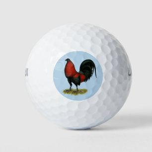 Pelotas De Golf Gallo Rojo Negro de Juego Americano