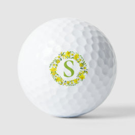 Pelotas De Golf Garland blanco amarillo personalizado