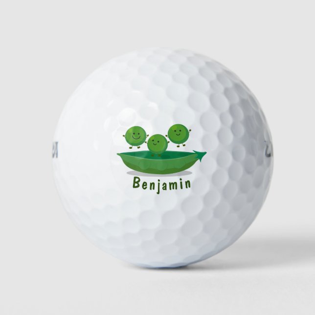 Pelotas De Golf Garzas saltantes en ilustracion de personalizado d (Anverso)
