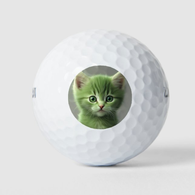 Pelotas De Golf Gatito increíble (Anverso)
