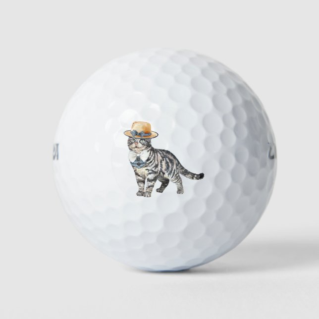 Pelotas De Golf Gato brillante (Anverso)