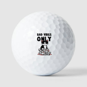 Pelotas De Golf Gato de Edgy- Sólo Vibes Malas