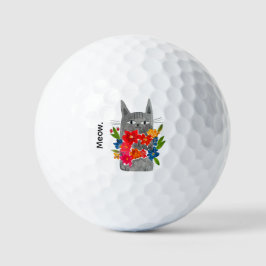 Pelotas De Golf Gato de flores