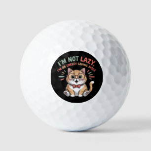 Pelotas De Golf Gato en Modo de Ahorro de Energía