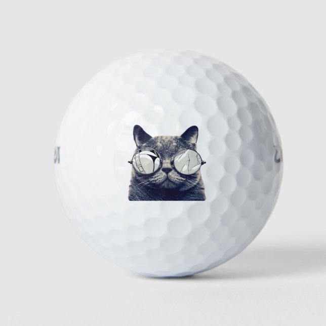 Pelotas De Golf gato fresco (Anverso)