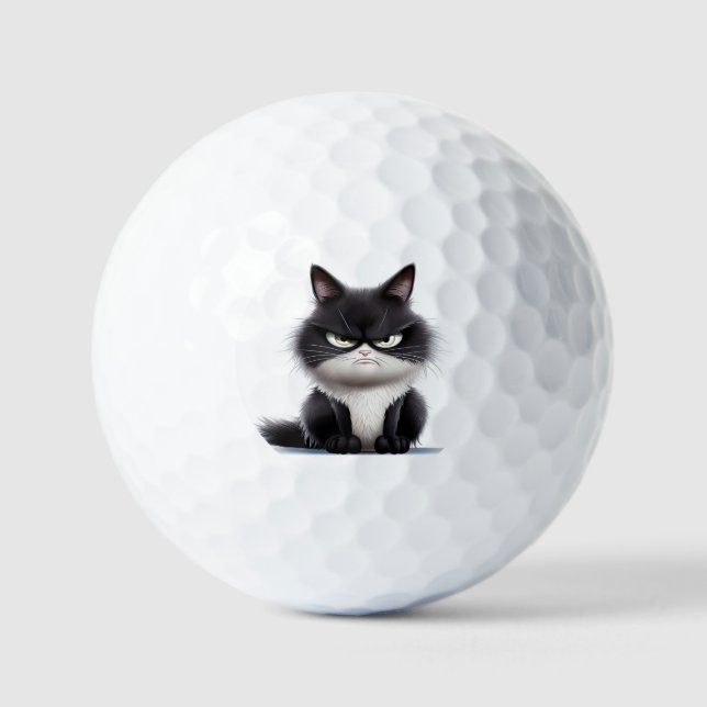 Pelotas De Golf Gato gruñón (Anverso)
