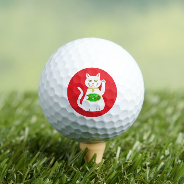 Pelotas De Golf Gato Lucky Oriental (Camiseta in situ)