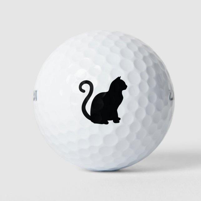 Pelotas De Golf Gato negro (Anverso)