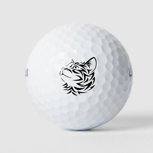 Pelotas De Golf gato negro (Anverso)