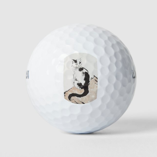 Pelotas De Golf Gato (por Xu Beihong) (Anverso)