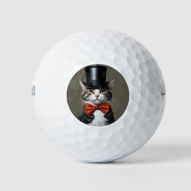 Pelotas De Golf Gato victoriano (Anverso)