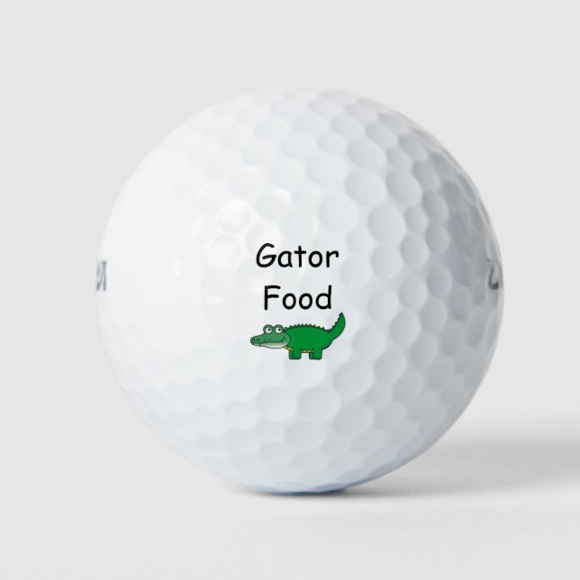 Pelotas De Golf Gator Food (Anverso)
