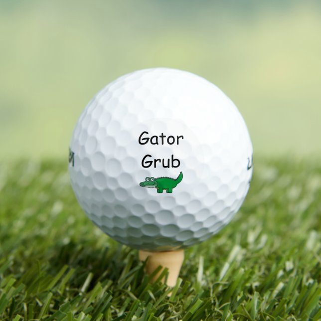 Pelotas De Golf Gator Grub Alimento de cocodrilo (Camiseta in situ)