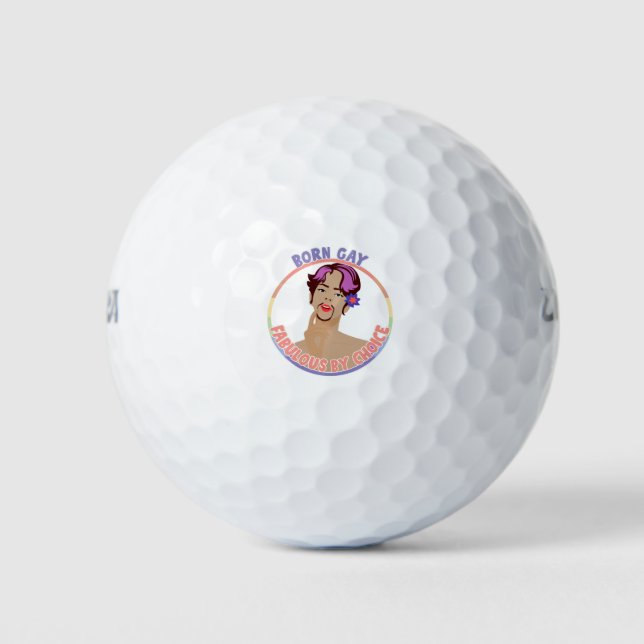 Pelotas De Golf Gay Nacido - Fabuloso Por Elección LGBTQI+ (Anverso)