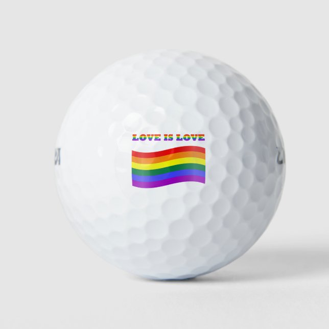 Pelotas De Golf Gay Pride (Anverso)