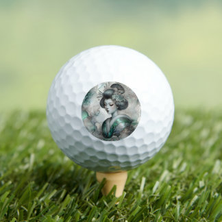Pelotas De Golf Geisha en Verde Serie de Diseño #2