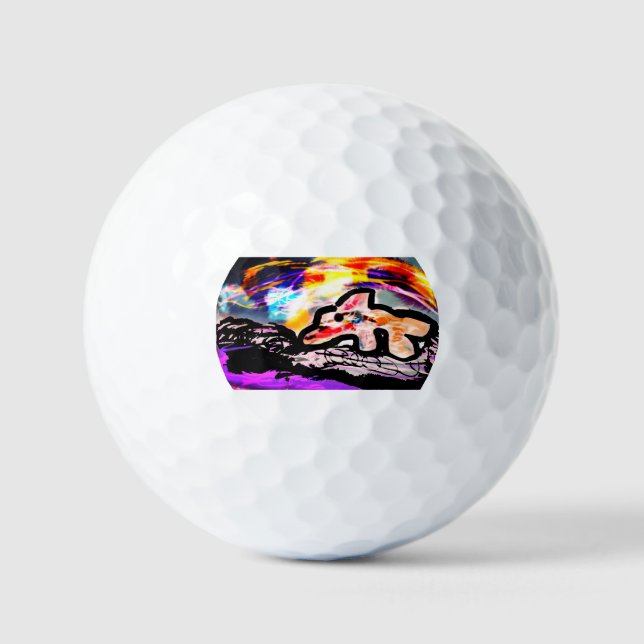 Pelotas De Golf Gema de delfín (Anverso)