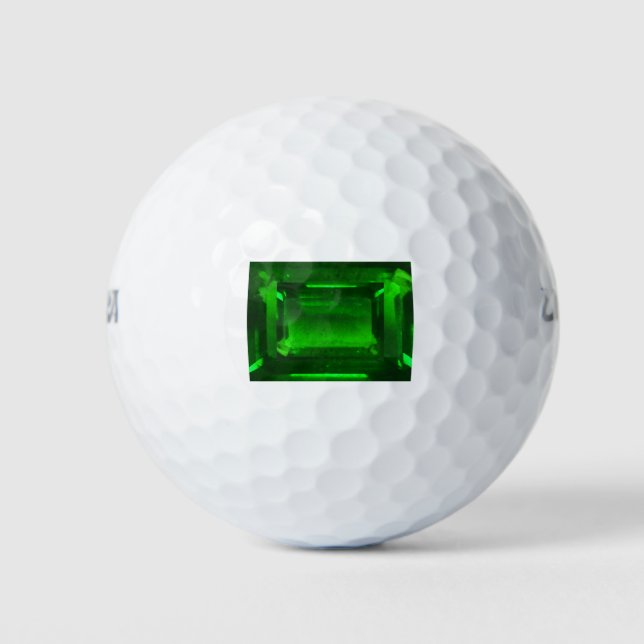 Pelotas De Golf Gemstone verde esmeralda (Anverso)