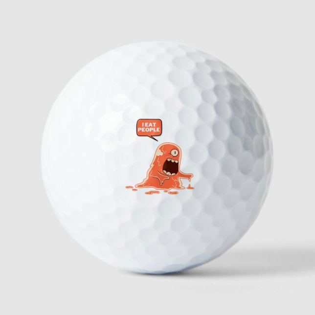 Pelotas De Golf gente de los monstruos come (Anverso)