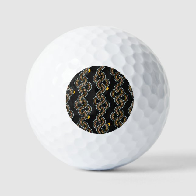 Pelotas De Golf Geo Stripe: Diseño de moda (Anverso)