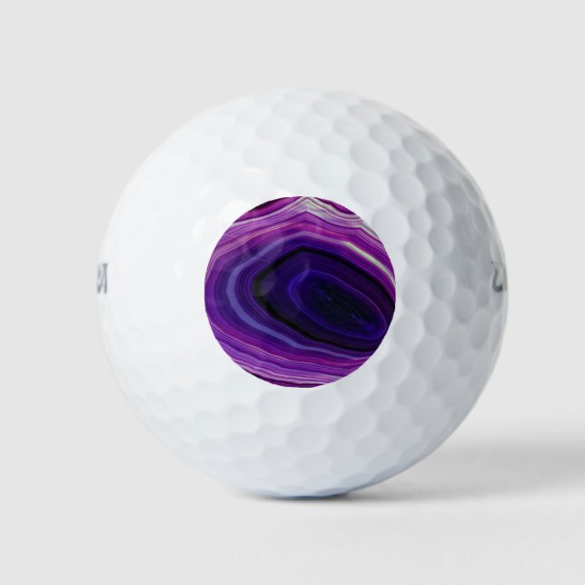 Pelotas De Golf Geode púrpura de caída (Anverso)