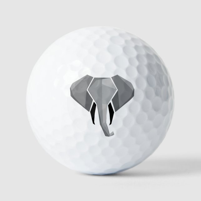 Pelotas De Golf Geometría Cabeza elefante (Anverso)