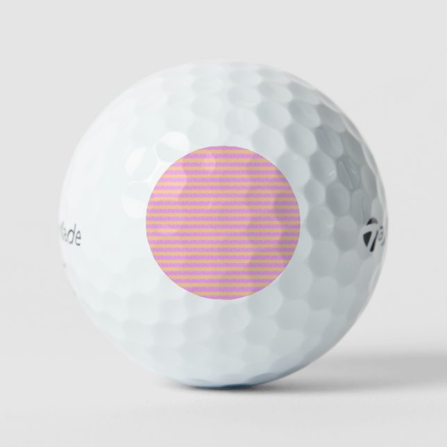 Pelotas De Golf Geométrico Rosa  (Anverso)