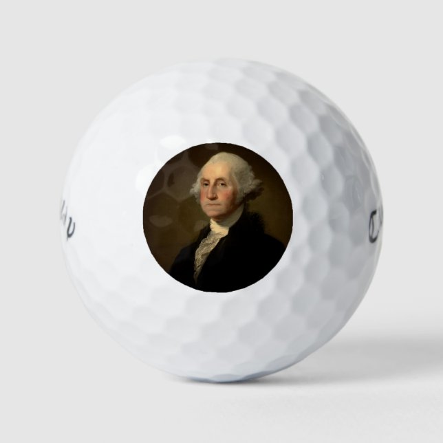 Pelotas De Golf George Washington Primer presidente norteamericano (Anverso)