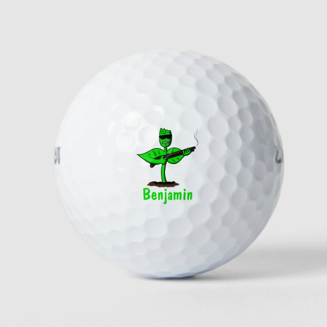 Pelotas De Golf Germinator cyborg personalizado divertido (Anverso)